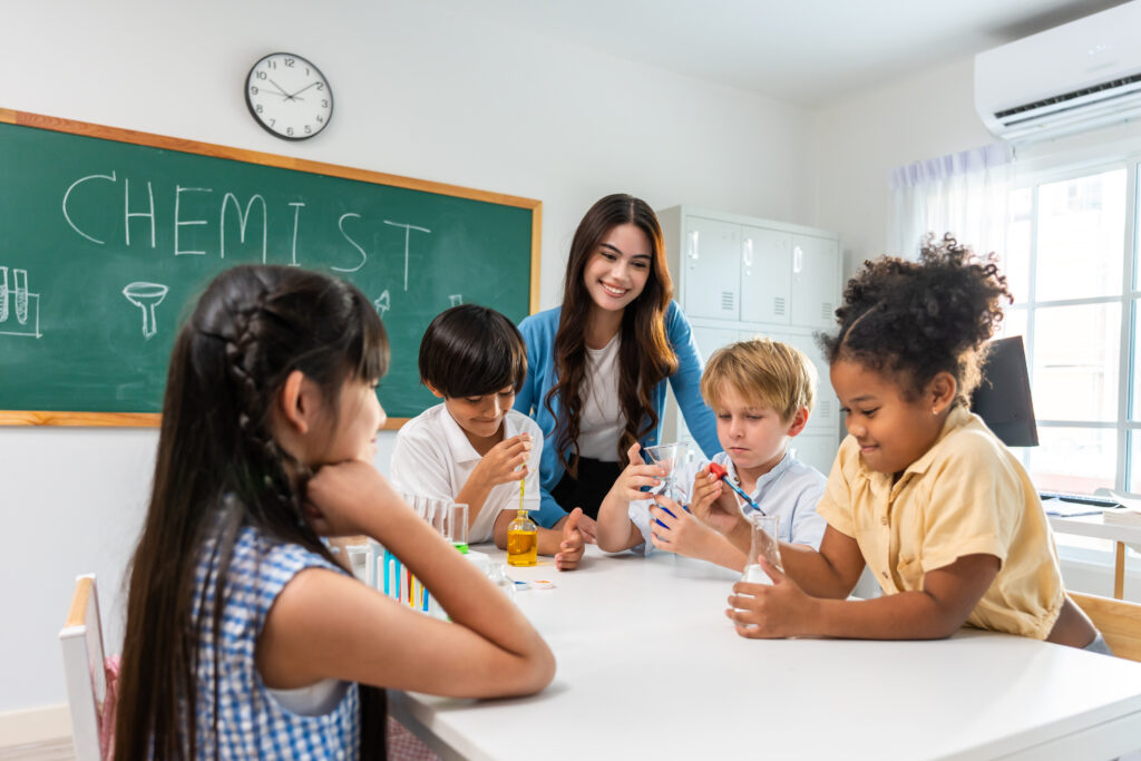 adorable student learn with teacher in classroom a 2025 03 25 03 29 22 utc